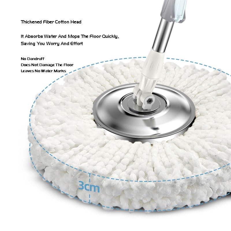 360 Spin Mop + Bucket Set Magic Mop Rotate Spinning Microfiber Mop