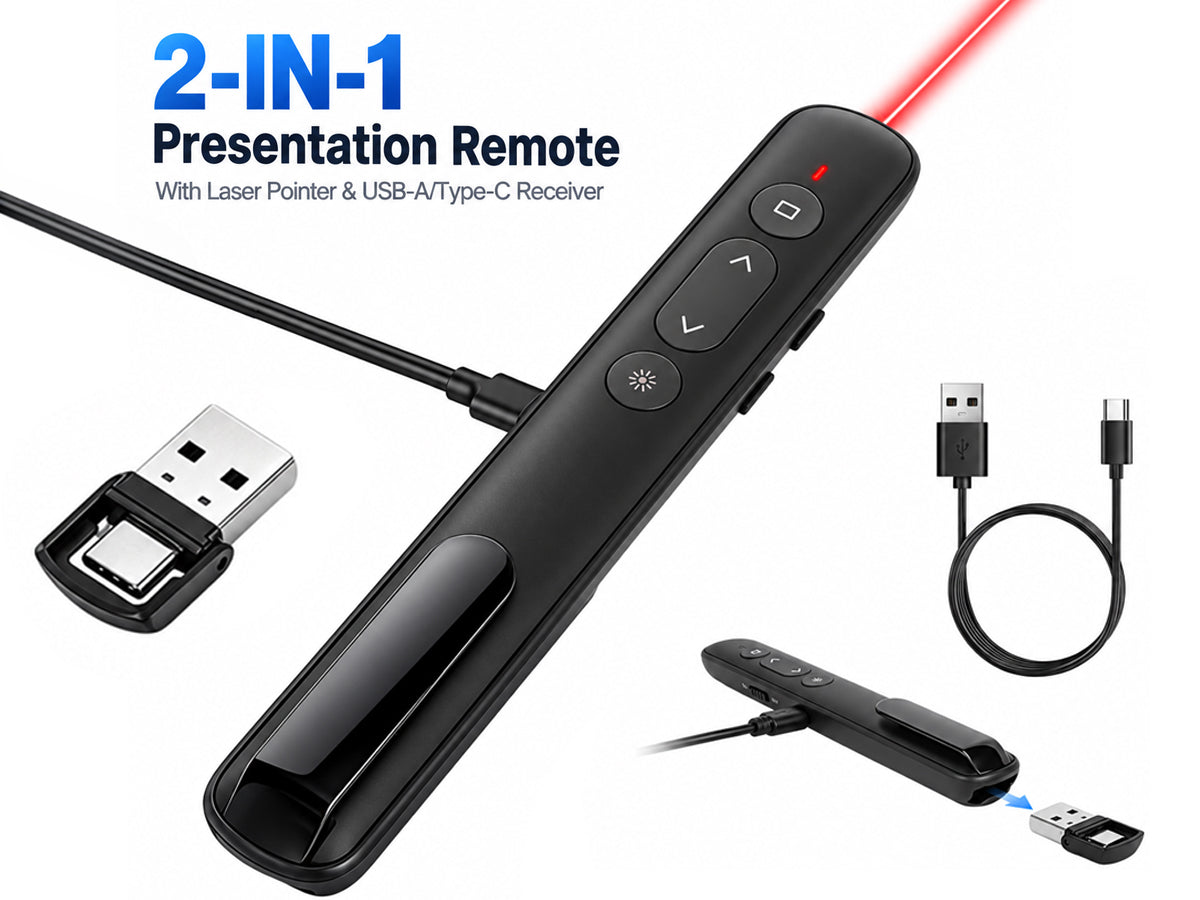 USB Wireless Presenter Laser Pointer Rechargeable