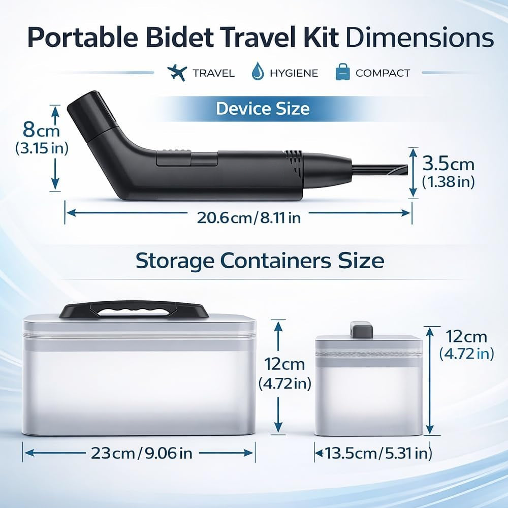 Electric Portable Bidet Sprayer with 2.3L Tank