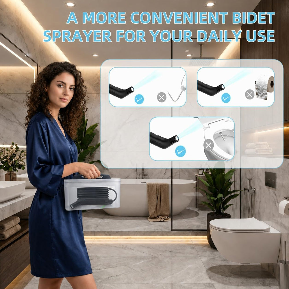 Electric Portable Bidet Sprayer with 2.3L Tank