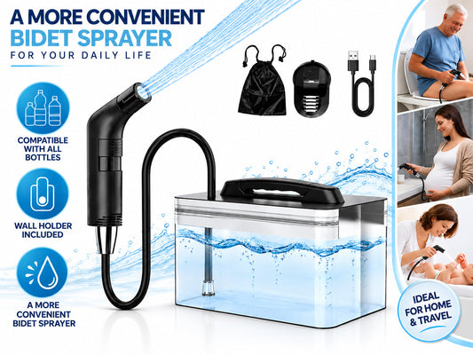 Electric Portable Bidet Sprayer with 2.3L Tank