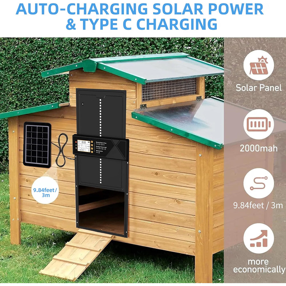 Solar Powered Automatic Chicken Coop Door