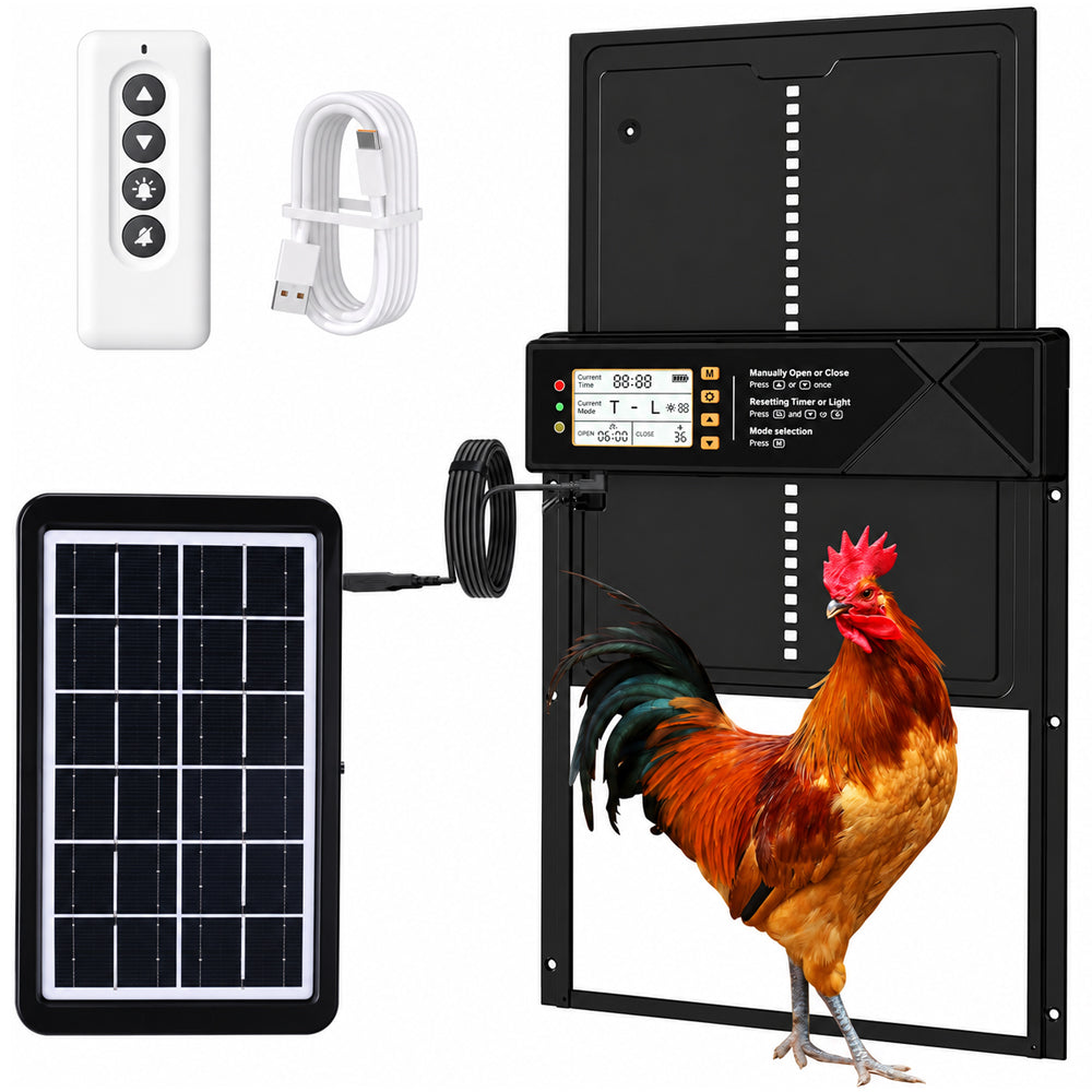 Solar Powered Automatic Chicken Coop Door