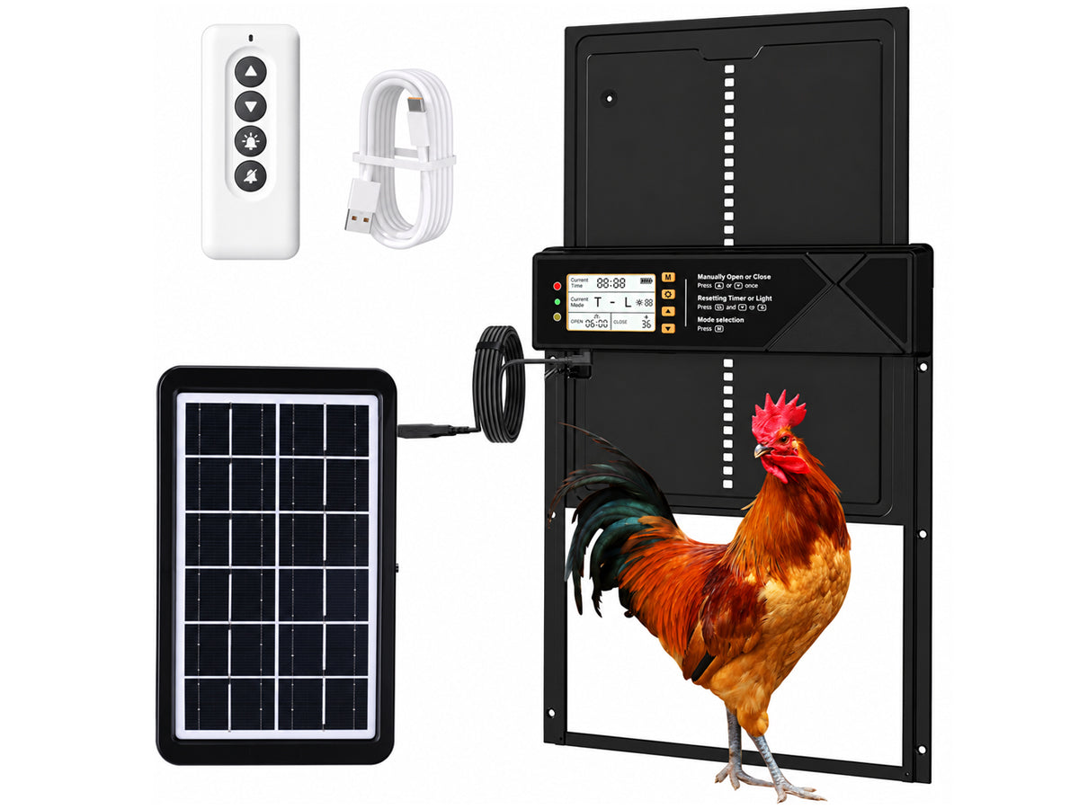 Solar Powered Automatic Chicken Coop Door