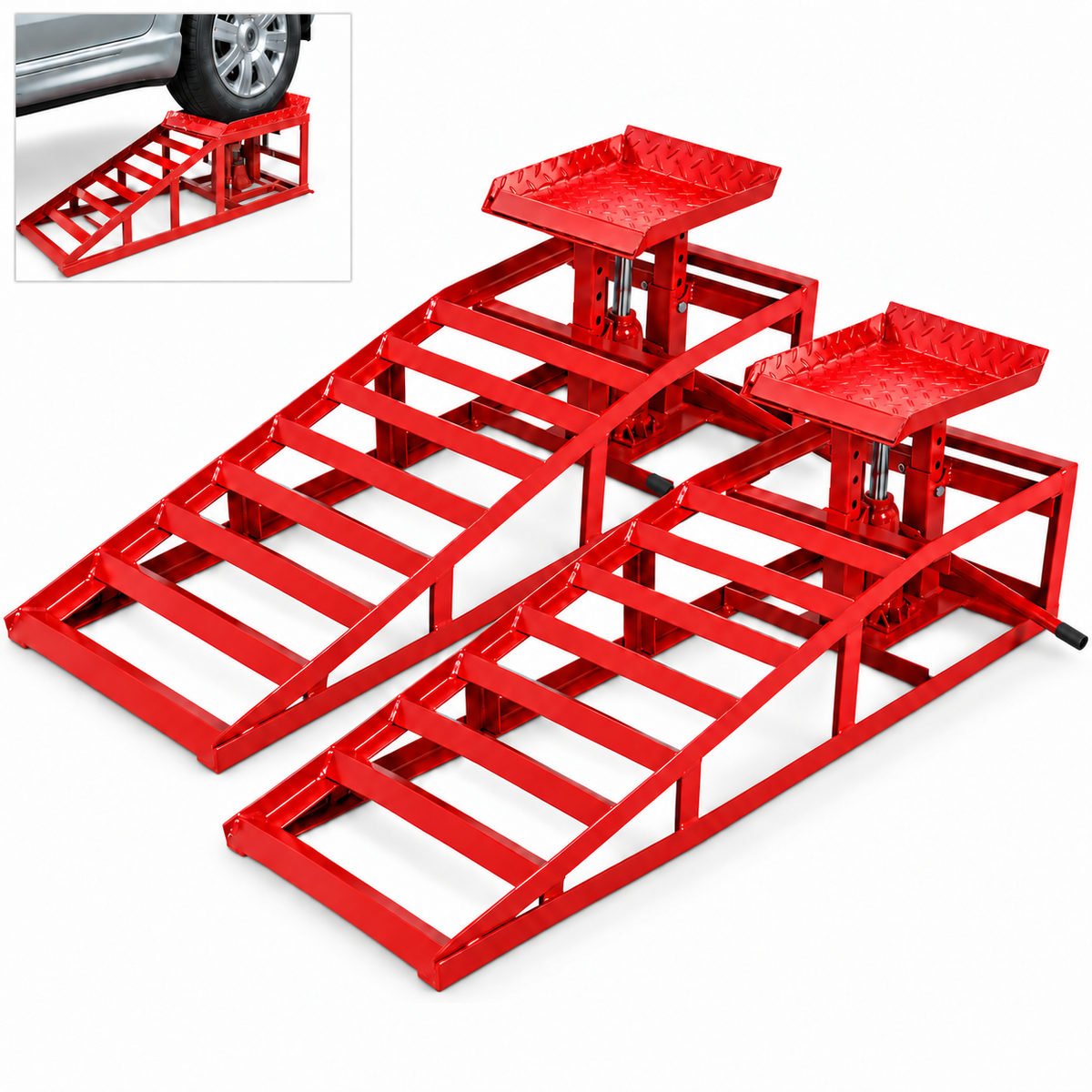 Car Ramps 4000kg A Pair - 2 Ramps