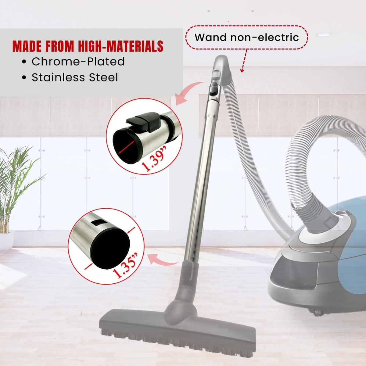 Telescopic rod for Miele vacuum cleaner