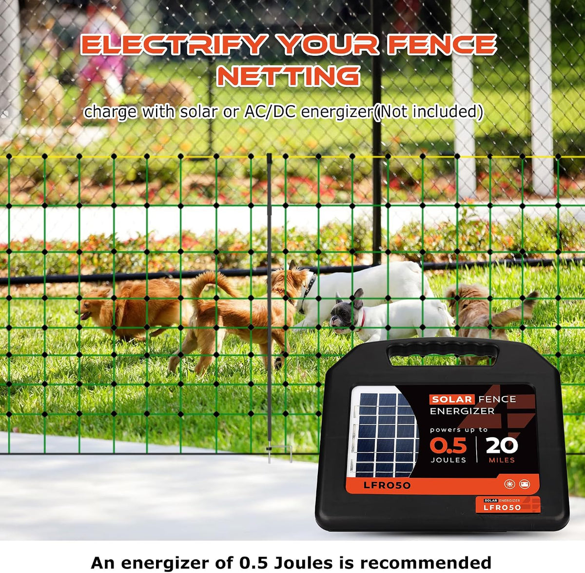 Electric Fence Netting 50m x 126cm