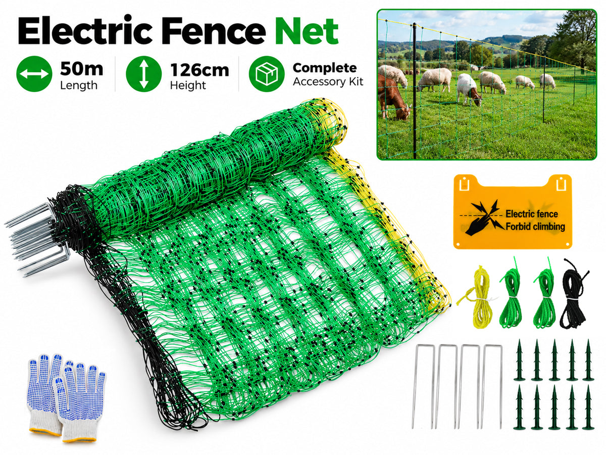 Electric Fence Netting 50m x 126cm