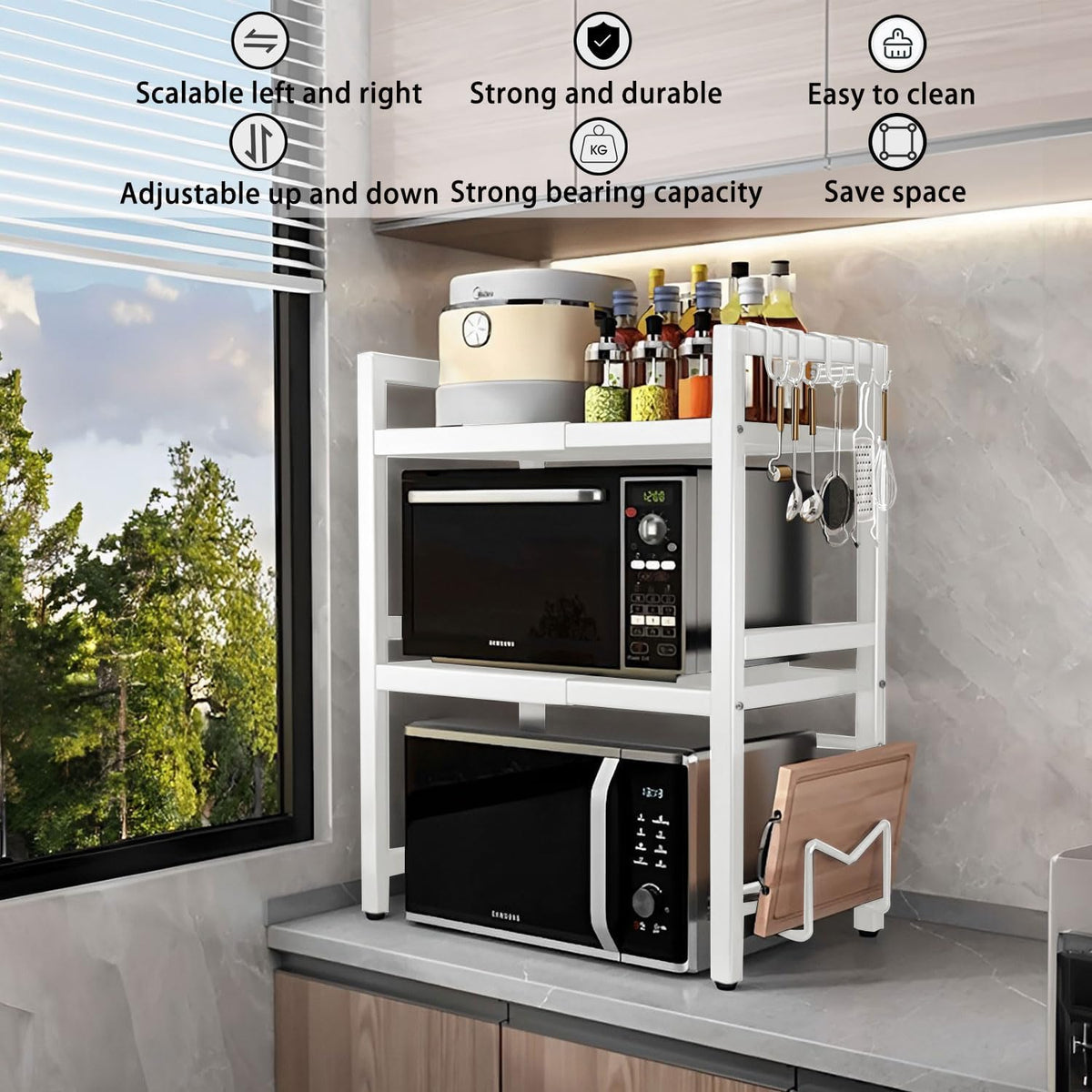 Microwave Kitchen Shelf Rack