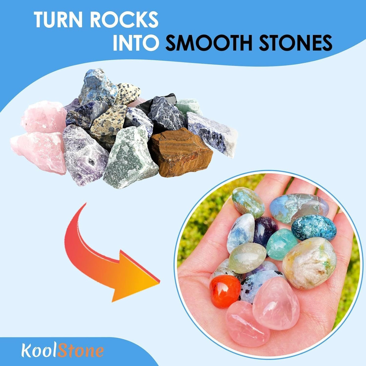 KomeStone Rock Tumbler Grits Kit 4 Lbs