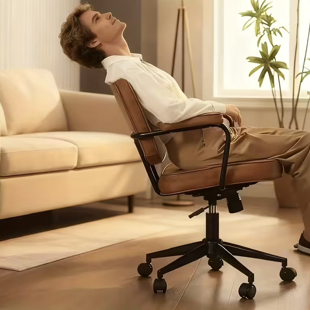 Retro Home Office Chair - Tan Vintage