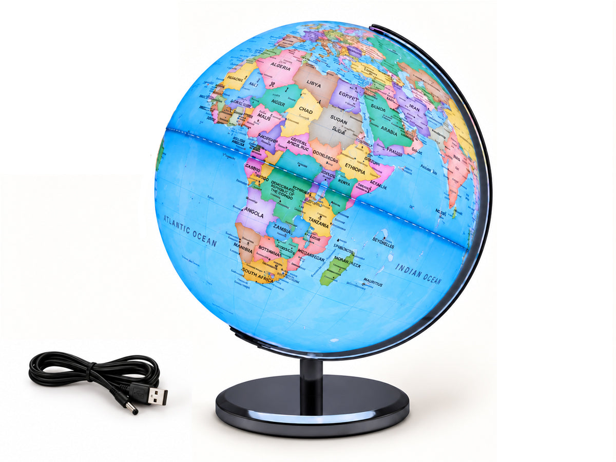 Illuminated World Globe LED Light
