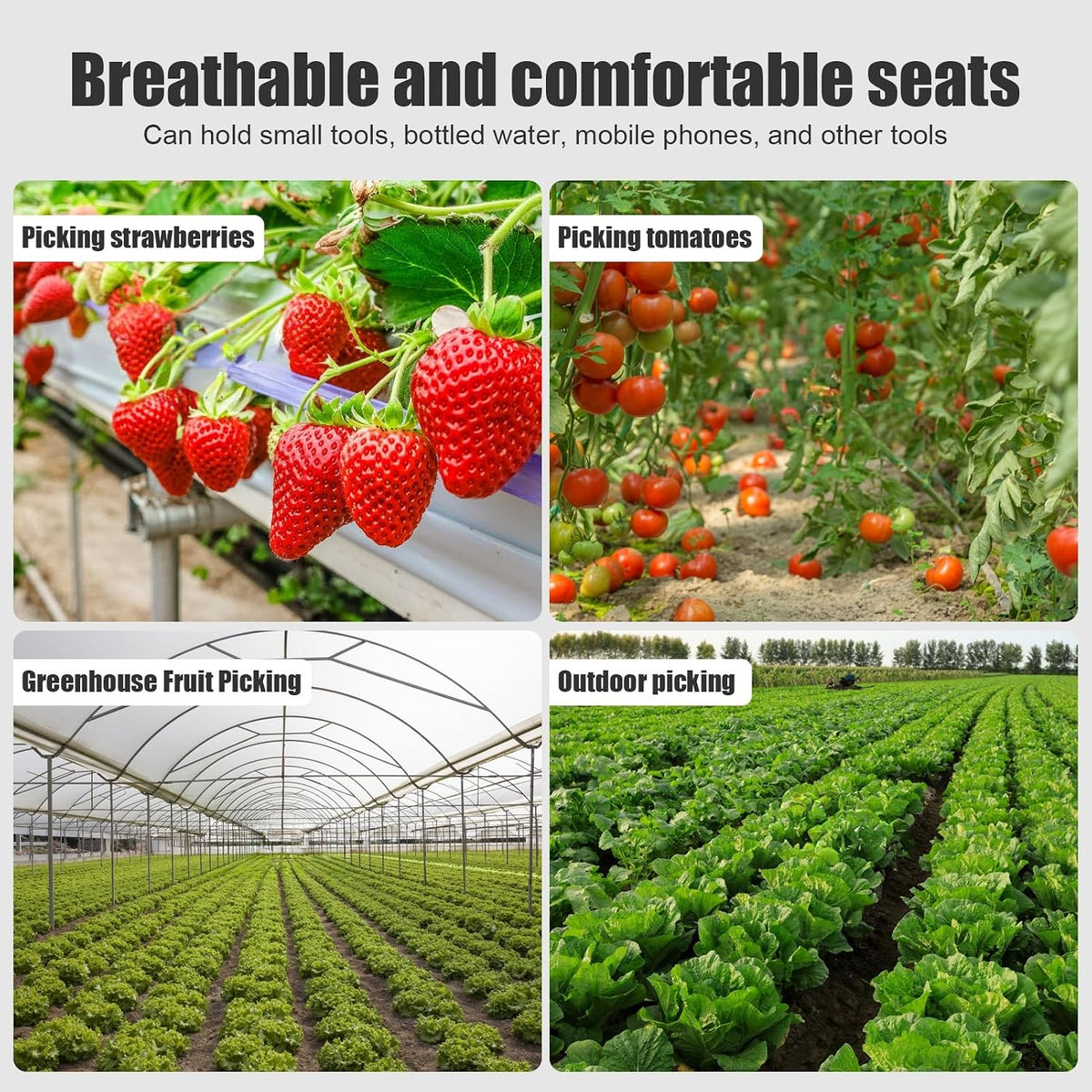Garden Rolling Cart Seat