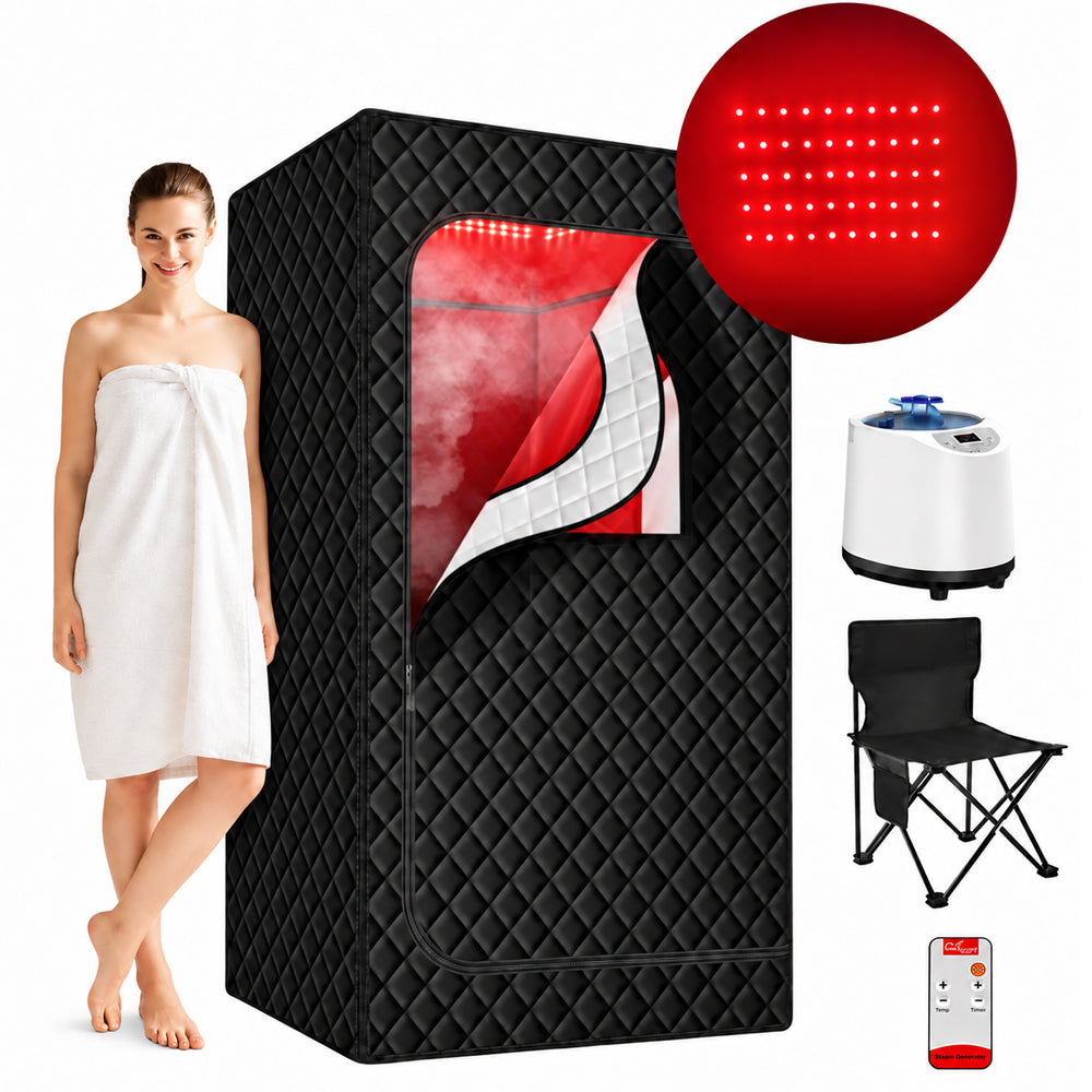 Steam Sauna with Red Light Therapy