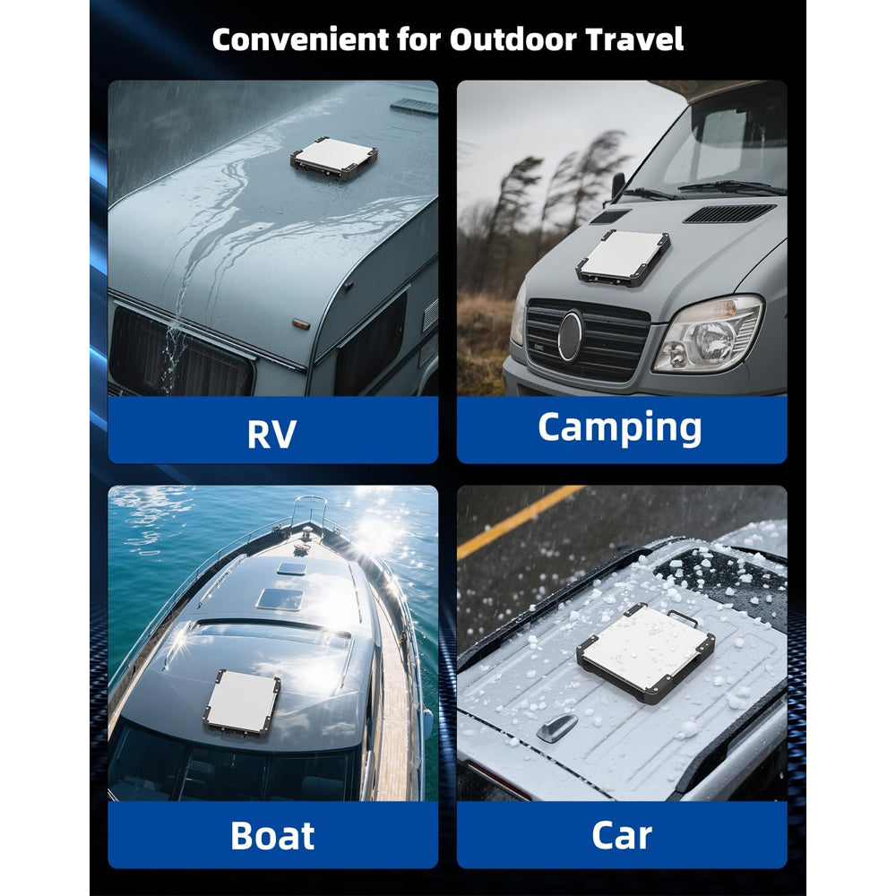 Starlink Mini Magnetic Roof Car Mount, Aluminum Frame with 3.5mm Acrylic Shield