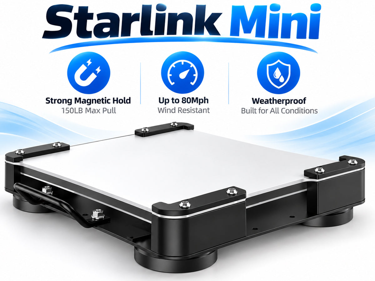 Starlink Mini Magnetic Roof Car Mount, Aluminum Frame with 3.5mm Acrylic Shield