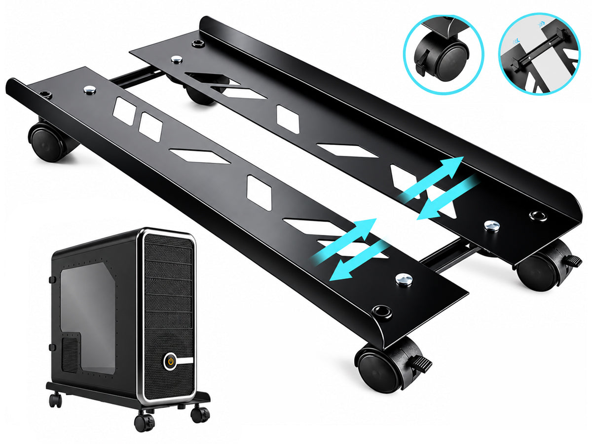 Adjustable Heavy-Duty PC Tower Stand