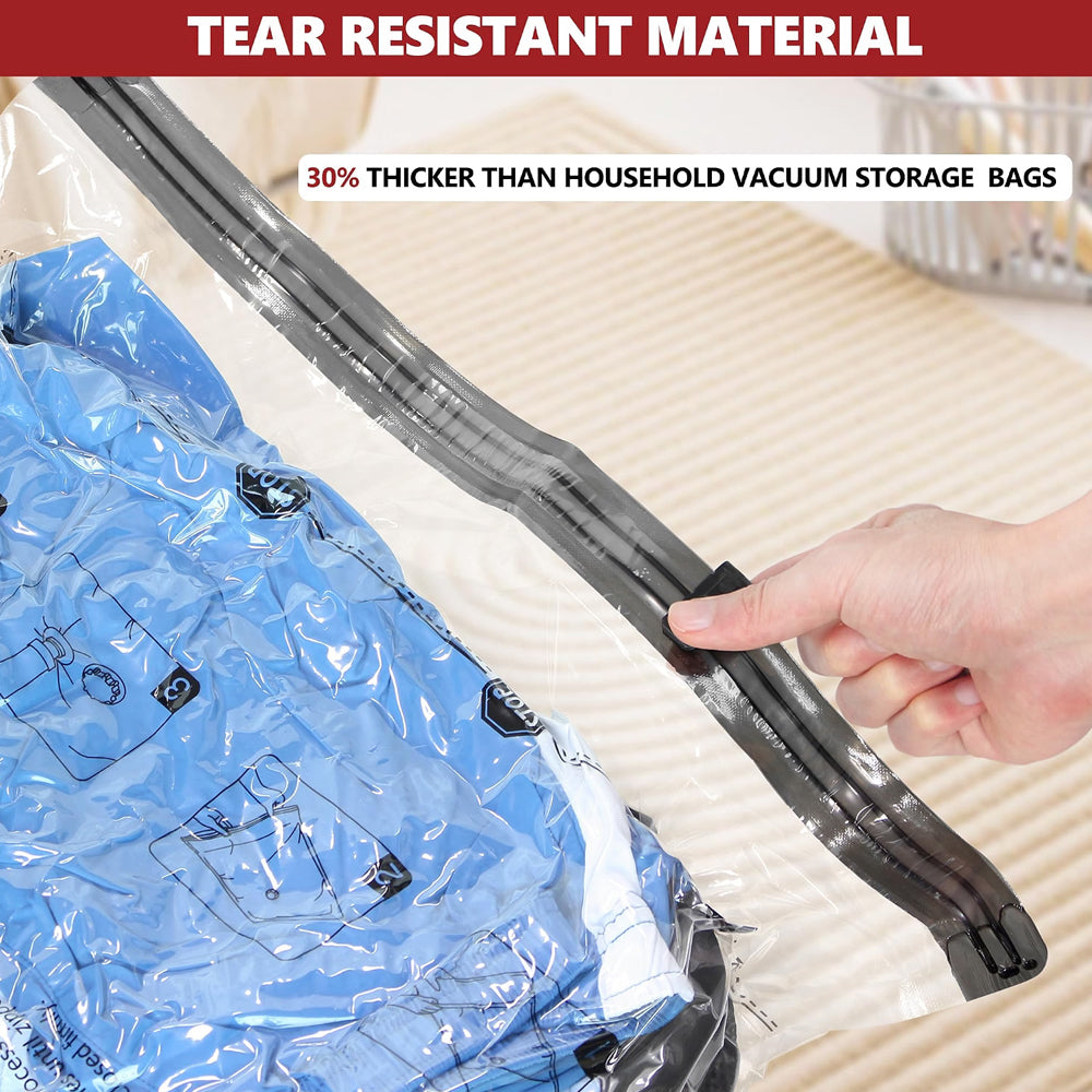 12 Pack Vacuum Storage Bags with Pump