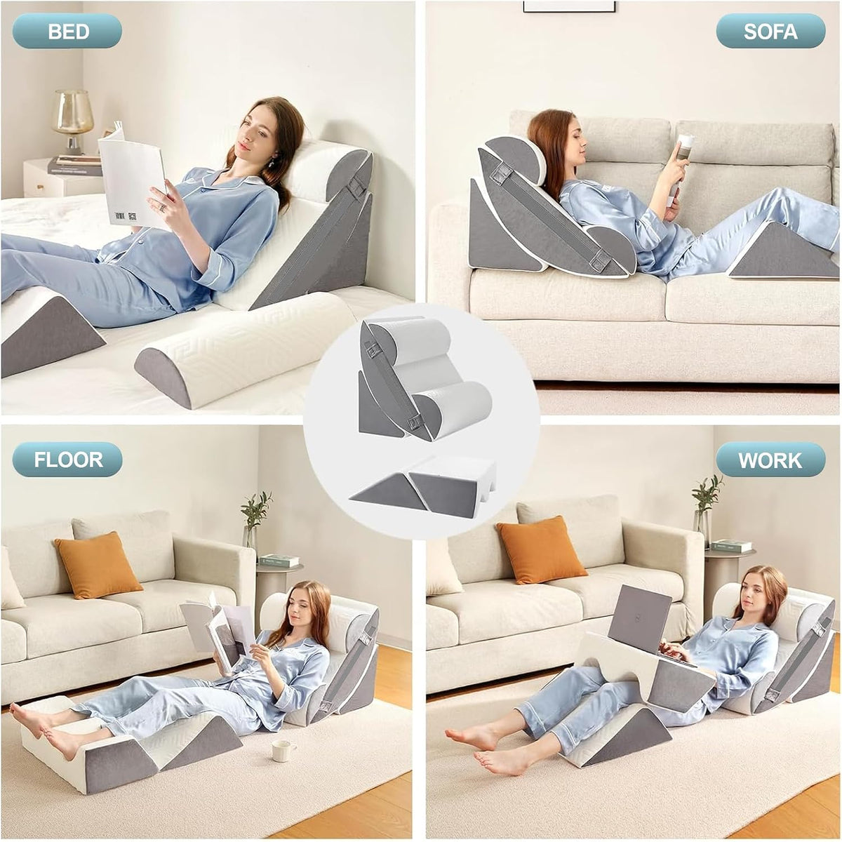 6PCS Orthopedic Bed Wedge Pillow Set