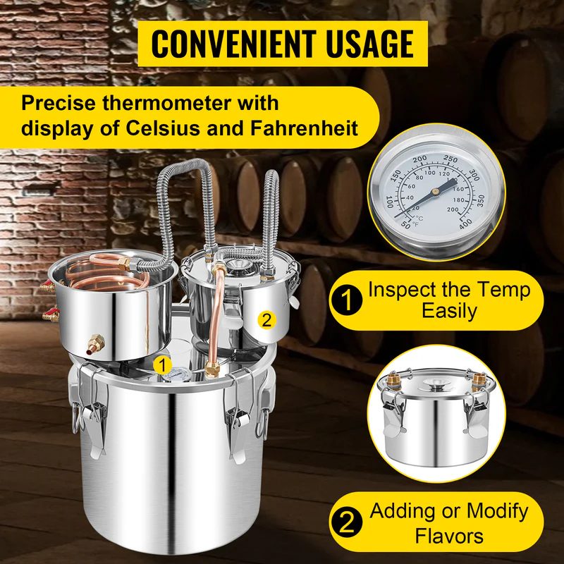 2 Pots 50L Alcohol Distiller