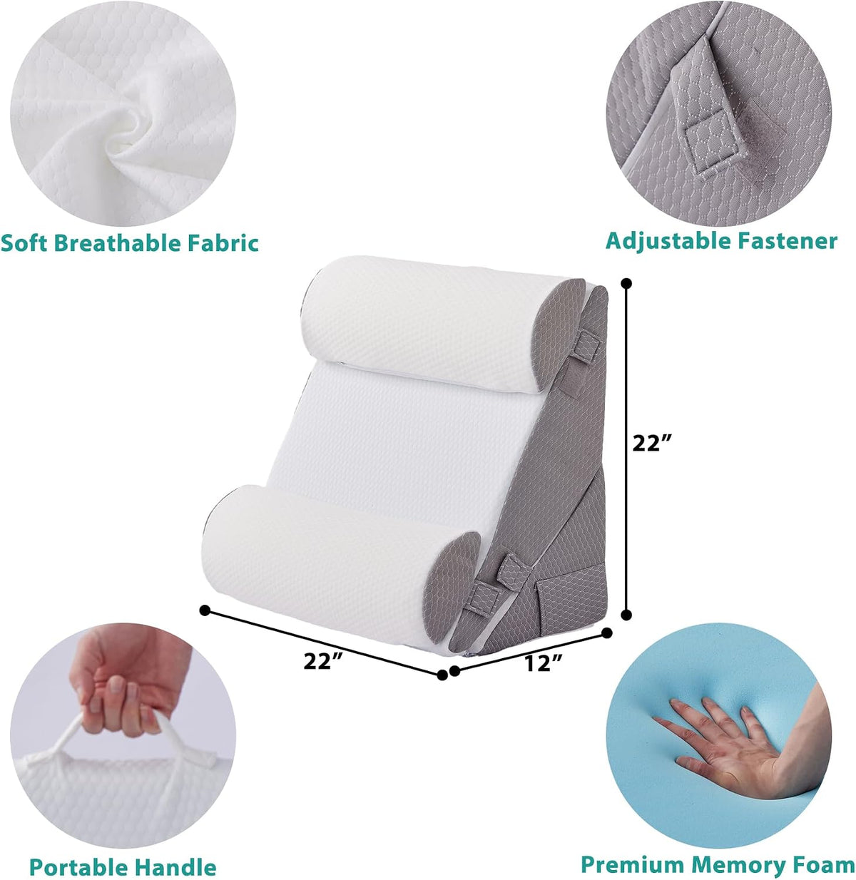 4PCS Orthopedic Bed Wedge Pillow Set