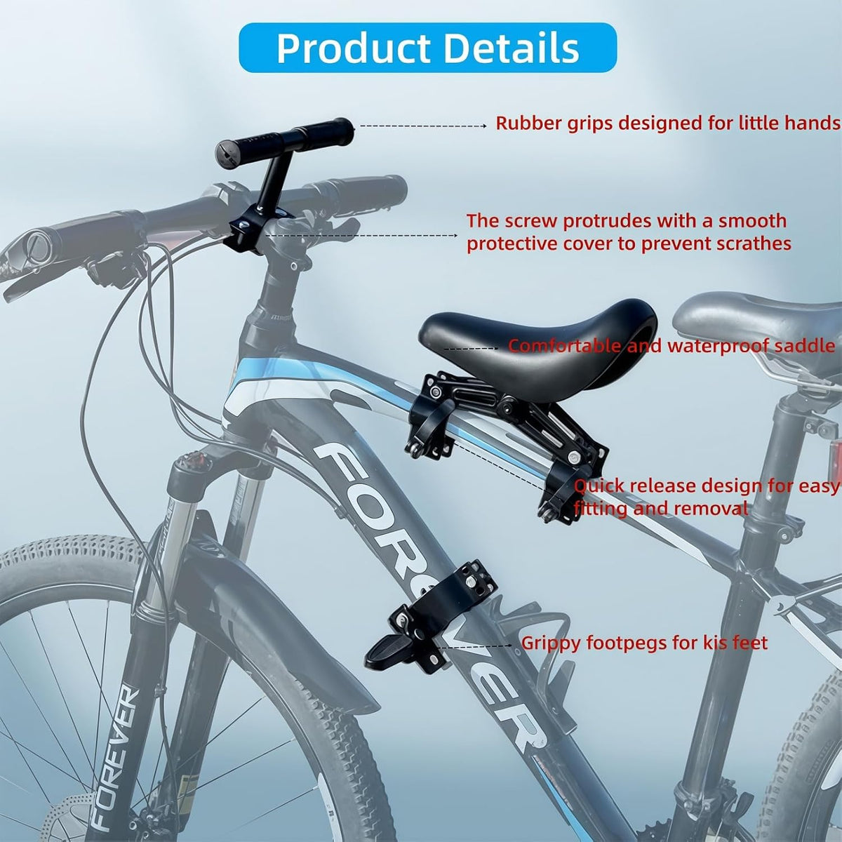 Kids Bike Seat Set