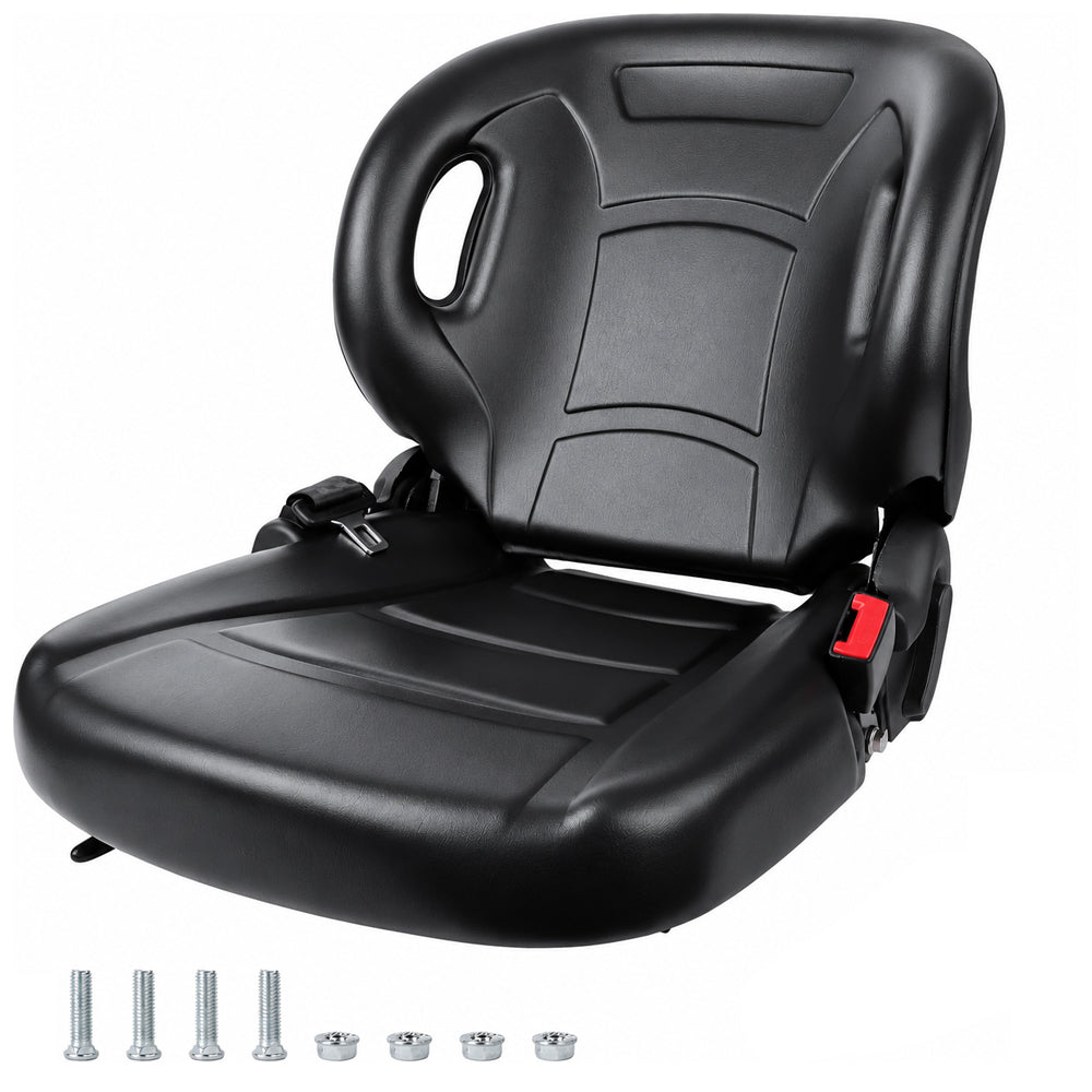 Adjustable Universal Forklift Seat Tractor Diggers Chair Backrest