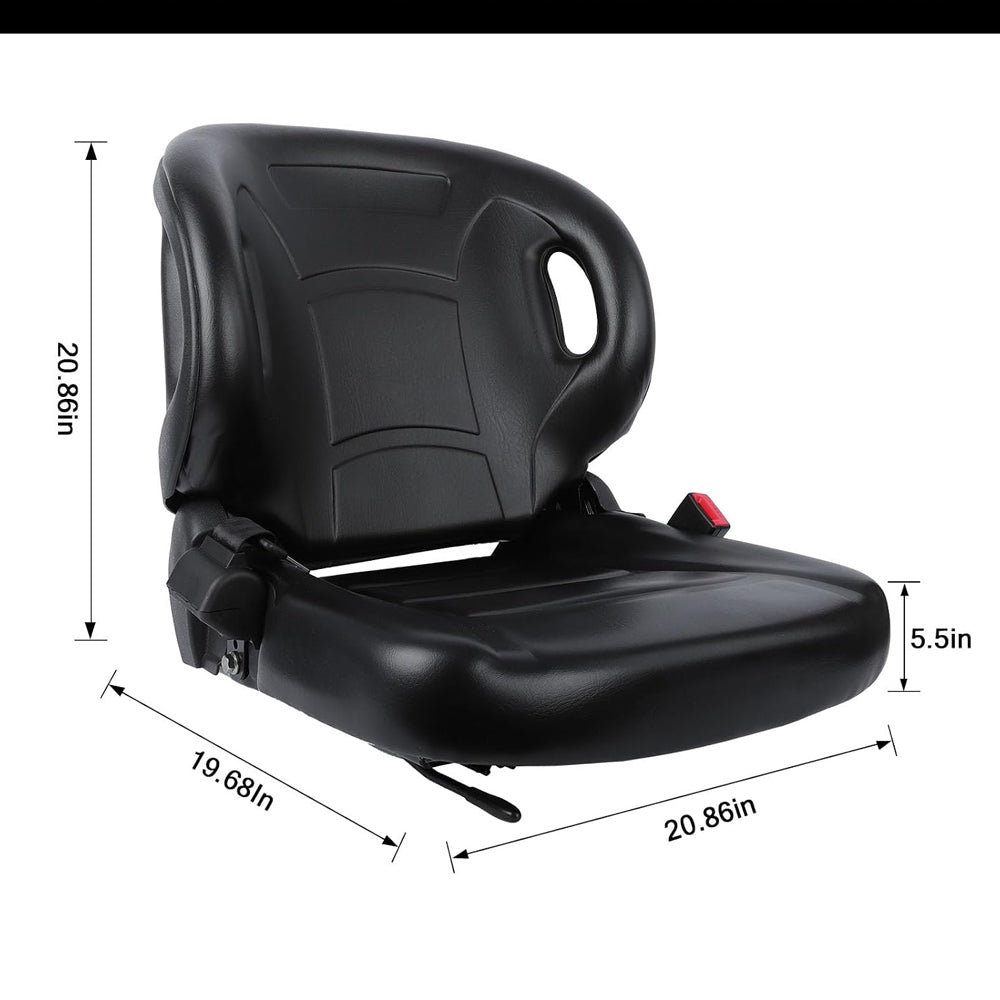 Adjustable Universal Forklift Seat Tractor Diggers Chair Backrest