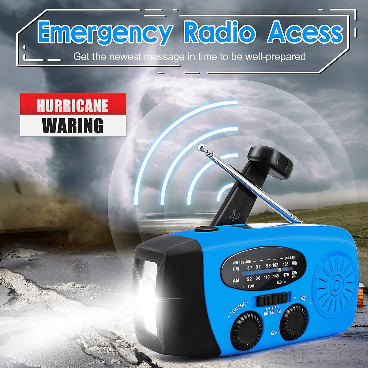 Hand Crank Self Powered Solar Radio