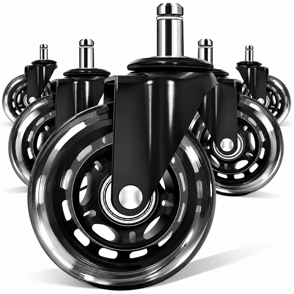 5 Pack Wood Safe Office Chair Wheels Replacement