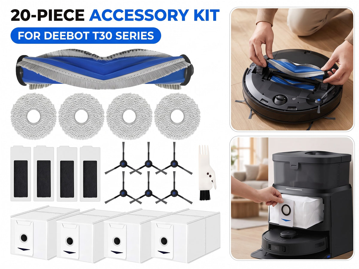 20Pcs Accessories Kit for Ecovacs