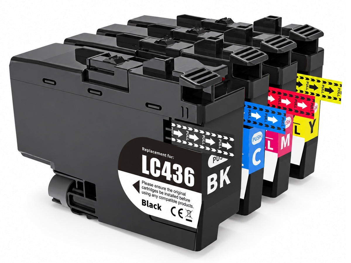 Compatible LC436XL Brother Ink Cartridges for Printers: MFC-J4440DW MFC-J4540DW