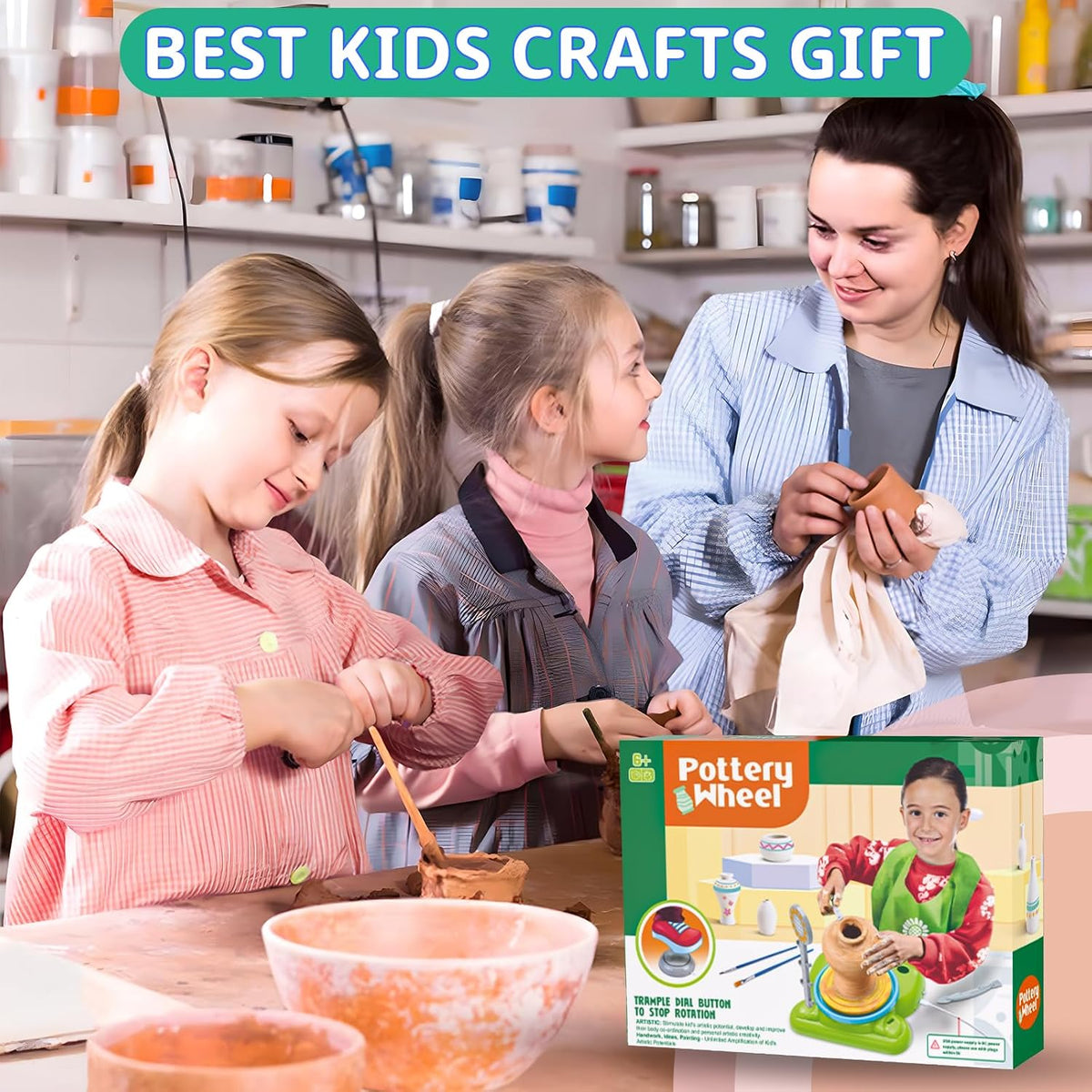 Frog Pottery Wheel for Kids