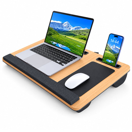 Laptop Table Lap Desk with Cushion
