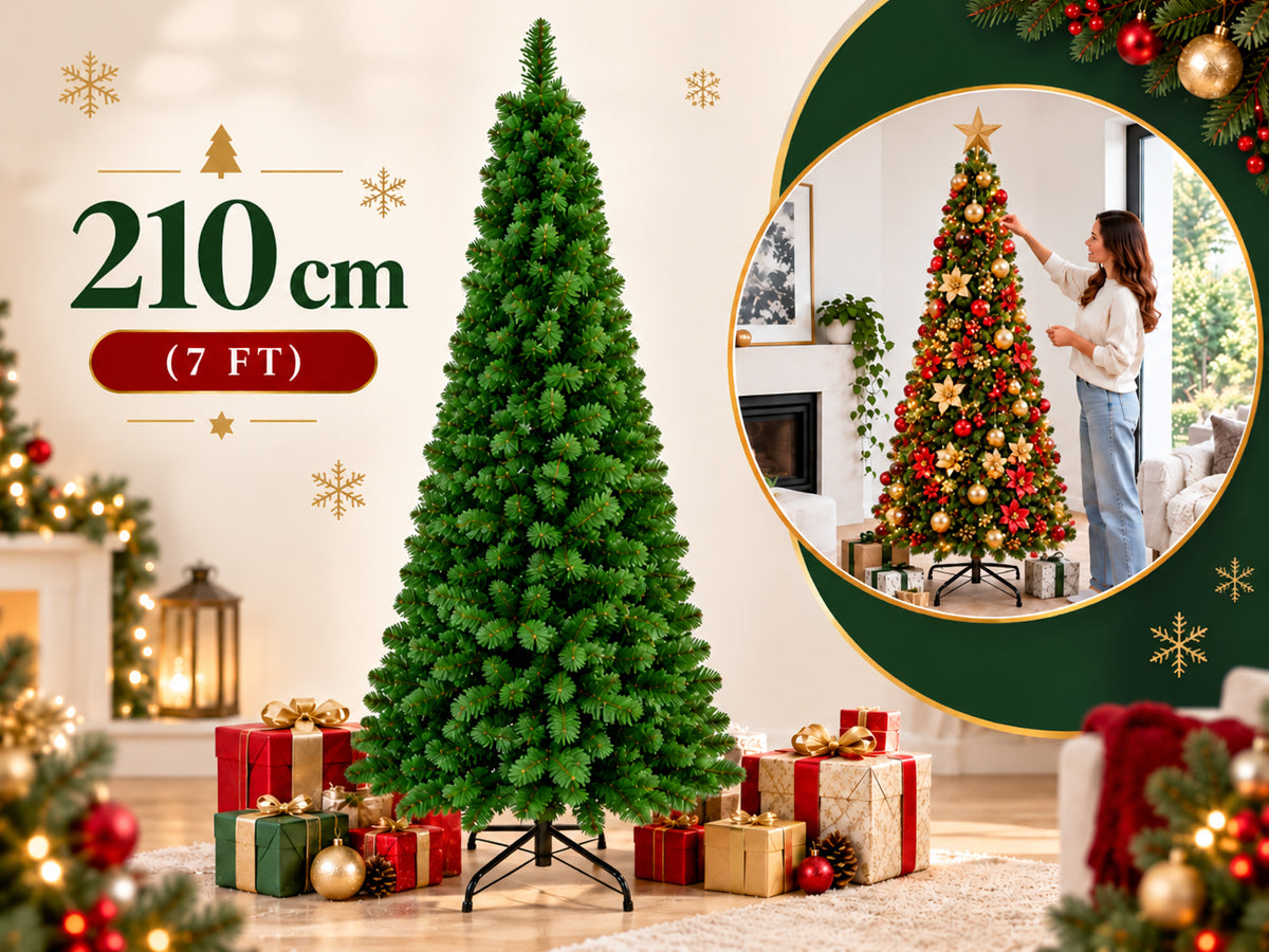 2.1M Christmas Tree with Metal Stand