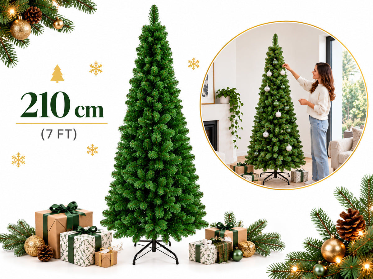 2.1M Christmas Tree with Metal Stand