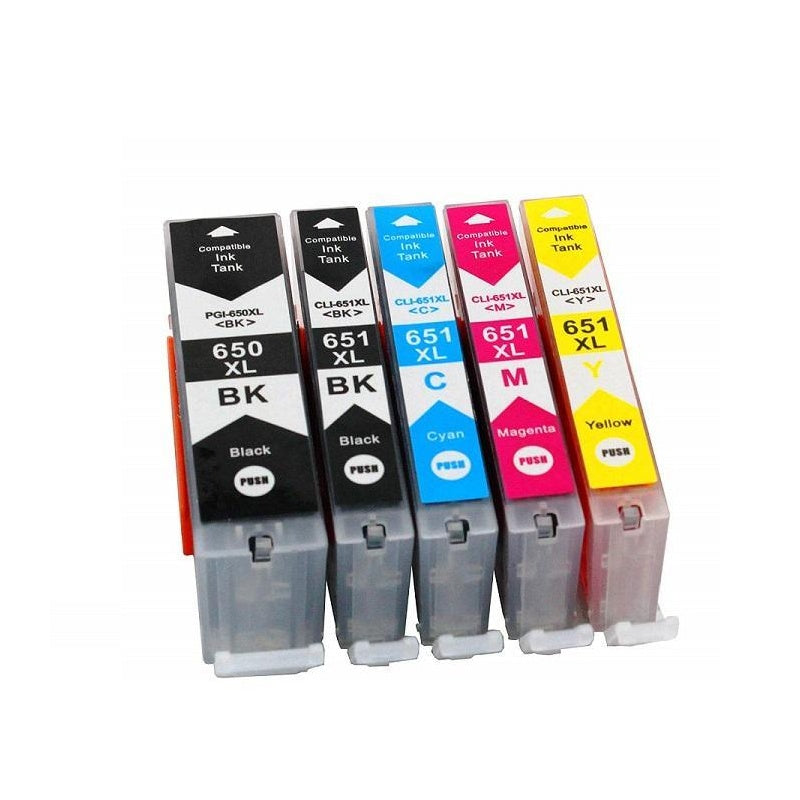 Canon Ink Cartridges PGI-650 CLI-651 2BK+C+M+Y+GY