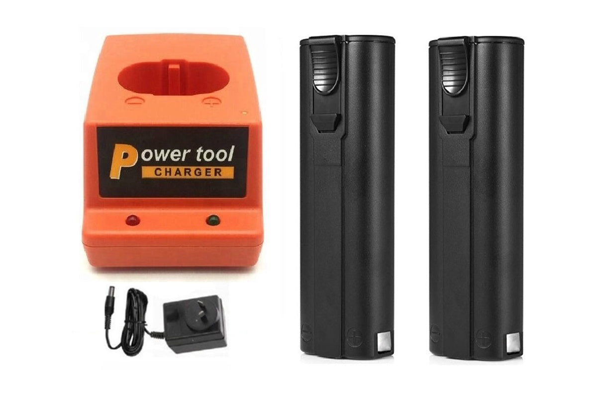 Paslode Battery Charger with 2 Paslode Battery 3AH Replacement