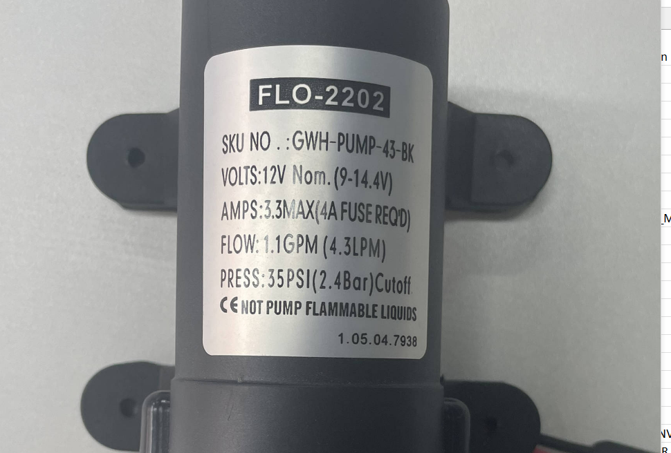 Gas Water Warmer 8L + 12V Pump