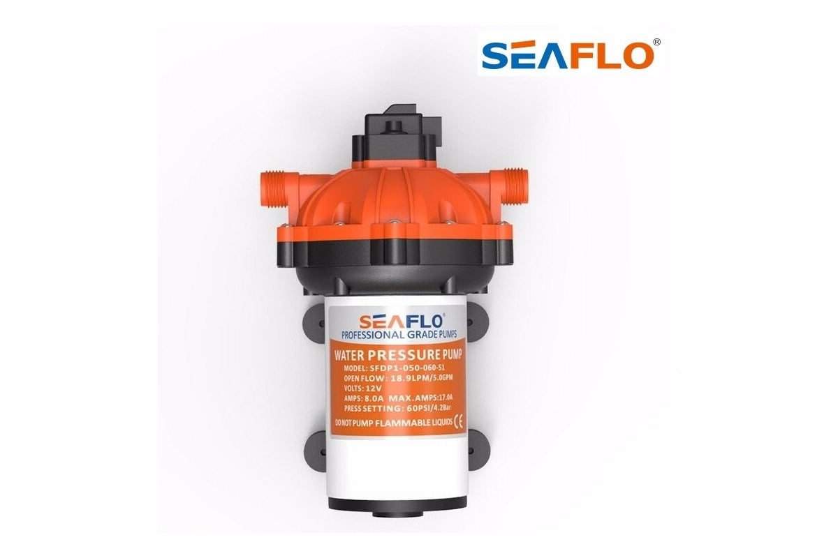 Seaflo 12V Dc Diaphragm Pump 5.0Gpm 60Psi