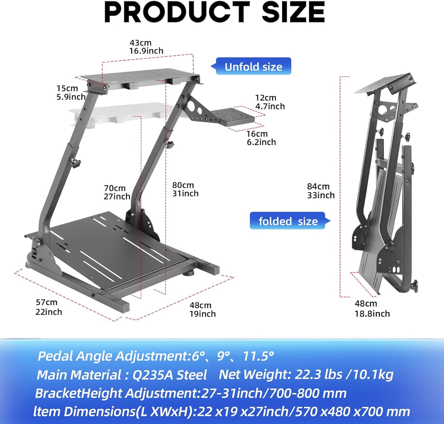 Gaming Wheel Stand