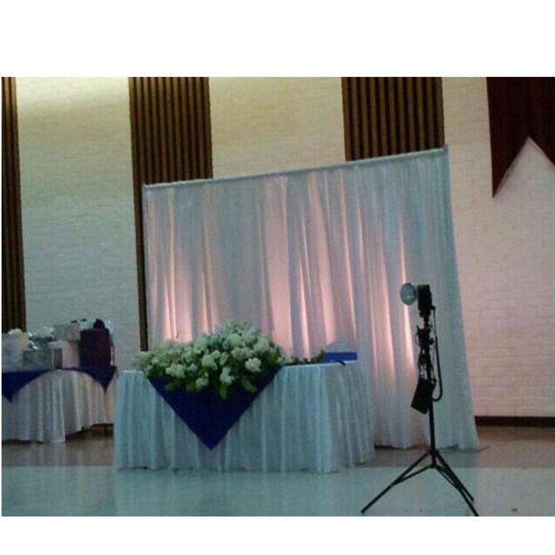 White Wedding Backdrop Curtain