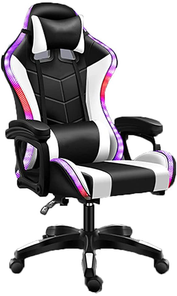 Gaming Chair with Footrest – RGB Gaming Chair with Speakers & Lights