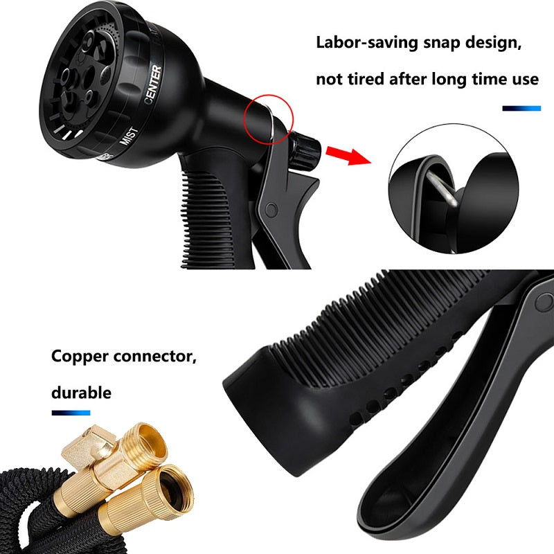 Flexible Garden Hose Spray Nozzle 75ft