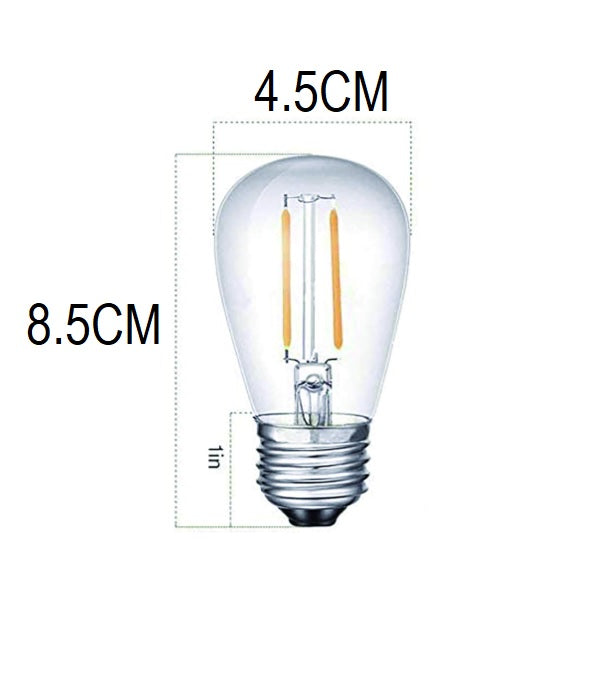 Festoon Light String Lights 20M 24 LED Bulbs