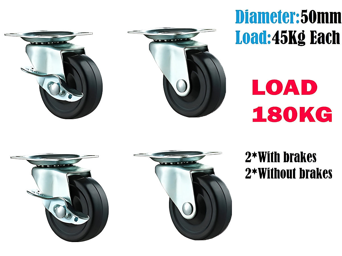 Caster Wheels Trolley Wheels Kit