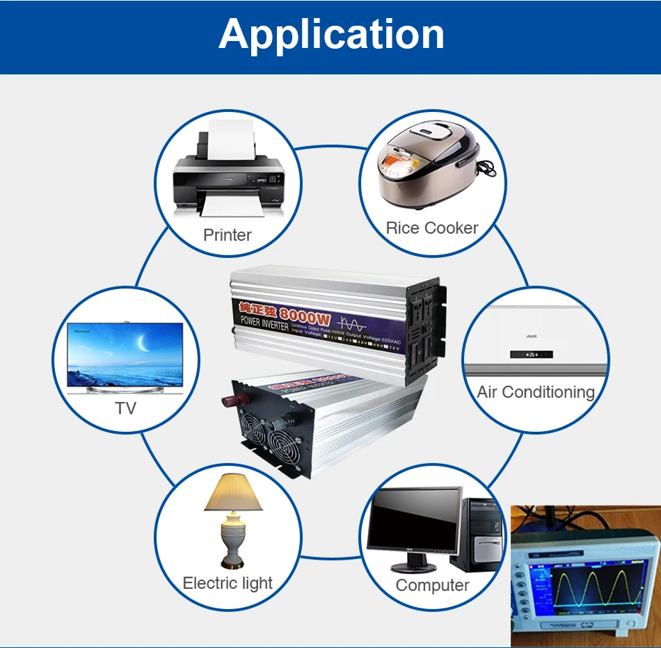 6000W 12/230V Pure Sine wave Inverter