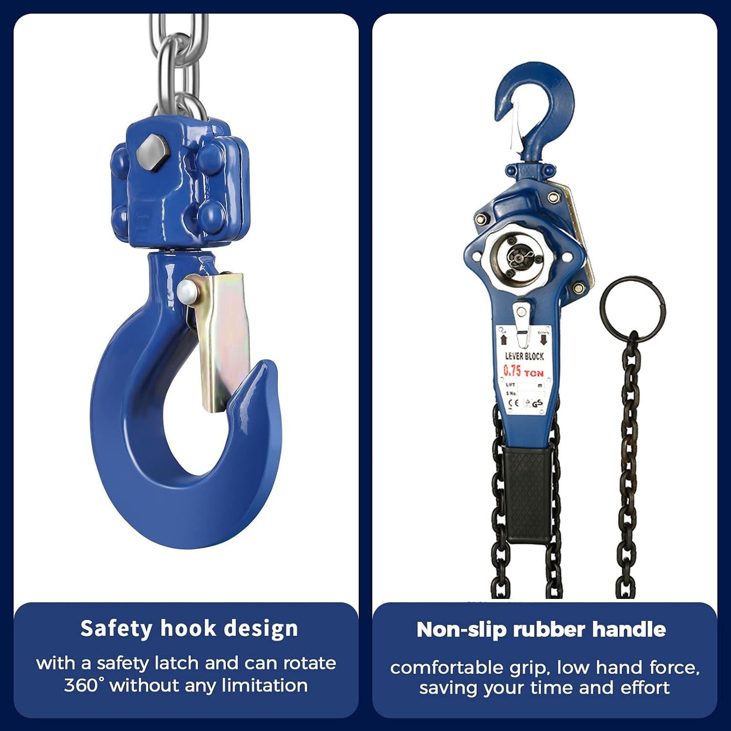 Chain Hoist Lever Block Chain Hoist 0.75 Ton 1.5m Lifter