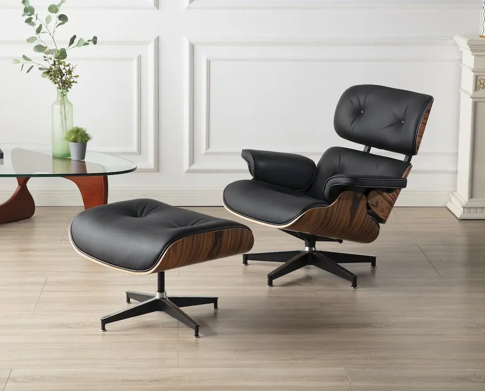 Replica Chair with Ottoman Lounge Chair