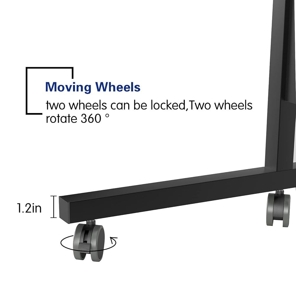 Adjustable Laptop Table Desk Stand with Wheels